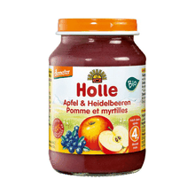 Baby food (flavorings) apple and blueberry from 4. Month 190g Holle