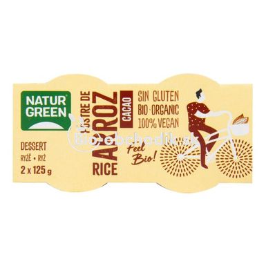 Dessert rice with cocoa 2x125 g NATURGREEN