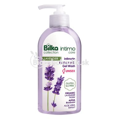 Intimate hygiene gel with organic lavender (Lavandula) water UNISEX 200ml Bilka COLLECTION intima CARE