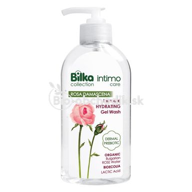Intimate hygiene gel with rose (Rosa) water "Hydrating" 200ml Bilka COLLECTION intima CARE