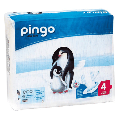 Disposable Organic Diapers 4 (7-18 kg) 40pcs PINGO