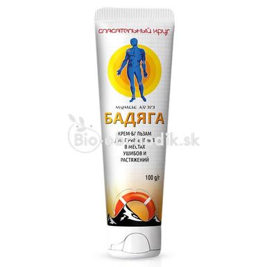 Body cream with lake sponge Badjaga and Mummy for bruises and pigment spots 100g Rescuer