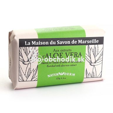 MARSEILLE Soap NATURIDERM - Aloe Vera 125g