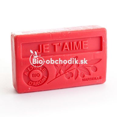 MARSEILLE Soap with bio argan oil "JE T'AIME" 100g