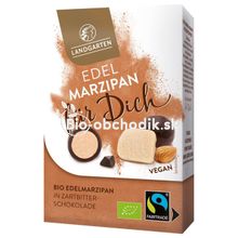 Organic marzipan balls in dark chocolate 90g LANDGARTEN