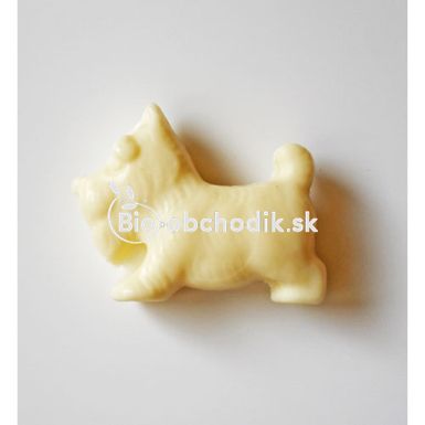 Animal soap - White dog (orange) 25g