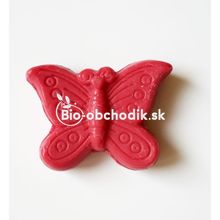 Animal soap - Little red butterfly (raspberry) 21g