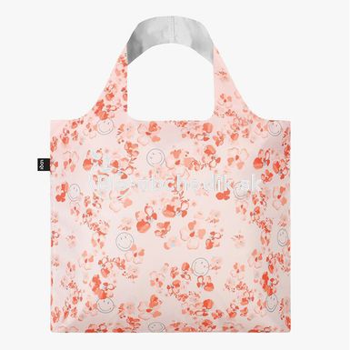 Smiley Blossom Recycled LOQI Shopping Bag 