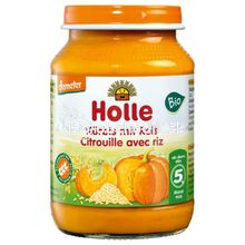 Fruit purée pumpkin and rice Holle 190g