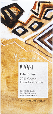 First class BIO DARK CHOCOLATE Ecuador 70% 100g Vivani