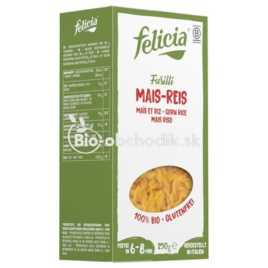 Pasta Fusilli-SPIRALS RICE Bio 250g Felicia