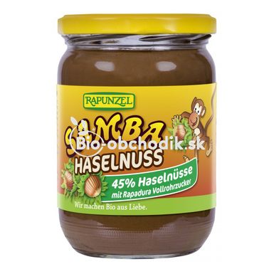 SAMBA chocolate-hazelnut bio spread 250g Rapunzel
