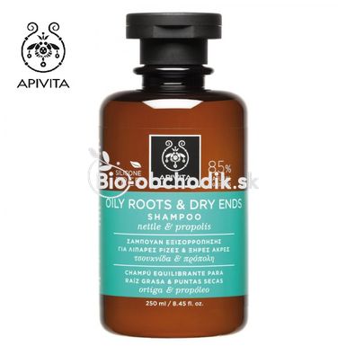 Shampoo for greasy roots & dry ends 250ml APIVITA