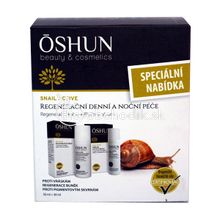 “SNAIL ACTIVE” Night serum set for skin 30ml + regenerating cream with snail slime 50ml