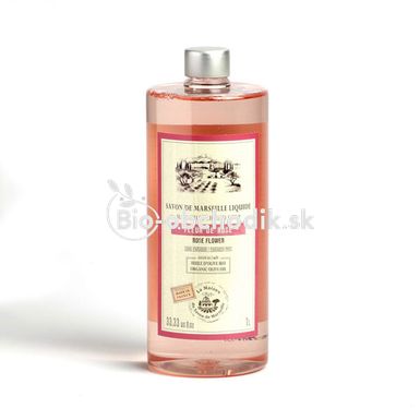 Liquid soap from Marseille "Rose flowers" refill 1L