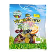 Vegan gummy "hearts" fruit 100g Ökovital
