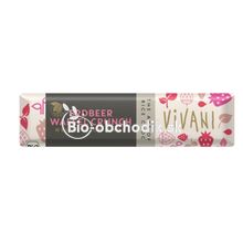 Bio White strawberry wafer bar Vivani 35g