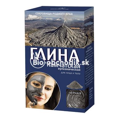 Kamchatka black volcanic clay "Stretching" 100g