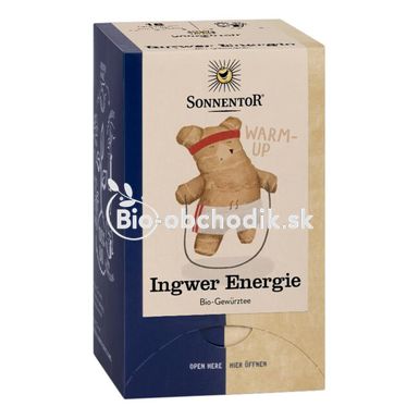 Ginger (Zingiber) - sun, tea bags BIO 20g
