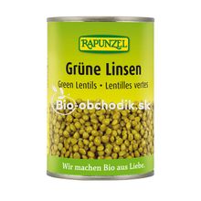 Green lentils bio sterilised 400g (240g dripped off) Rapunzel