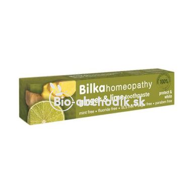 Toothpaste "Ginger and lime" (Zingiber, Citrus limetta) 75ml Bilka Homeopathy